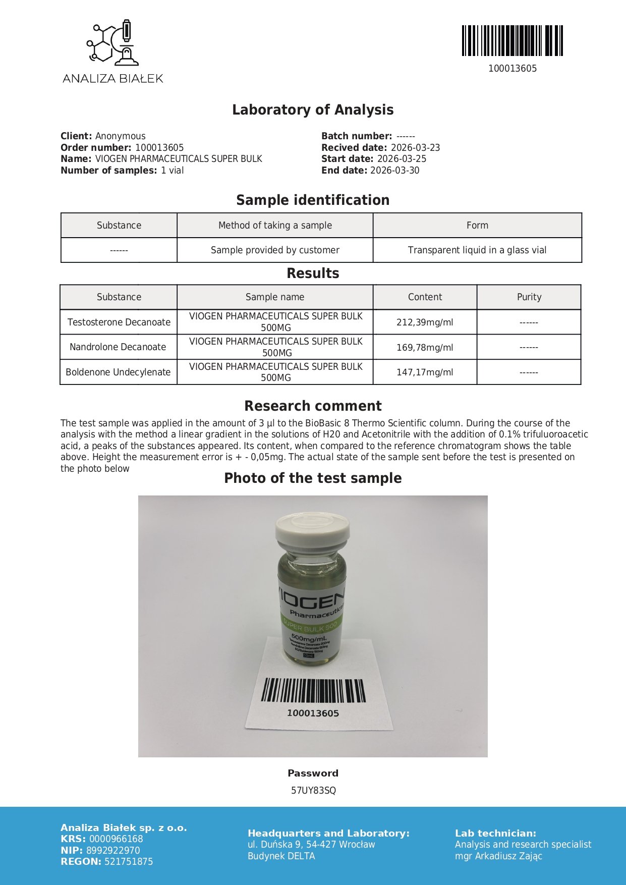 Viogen Super Bulk 500mg